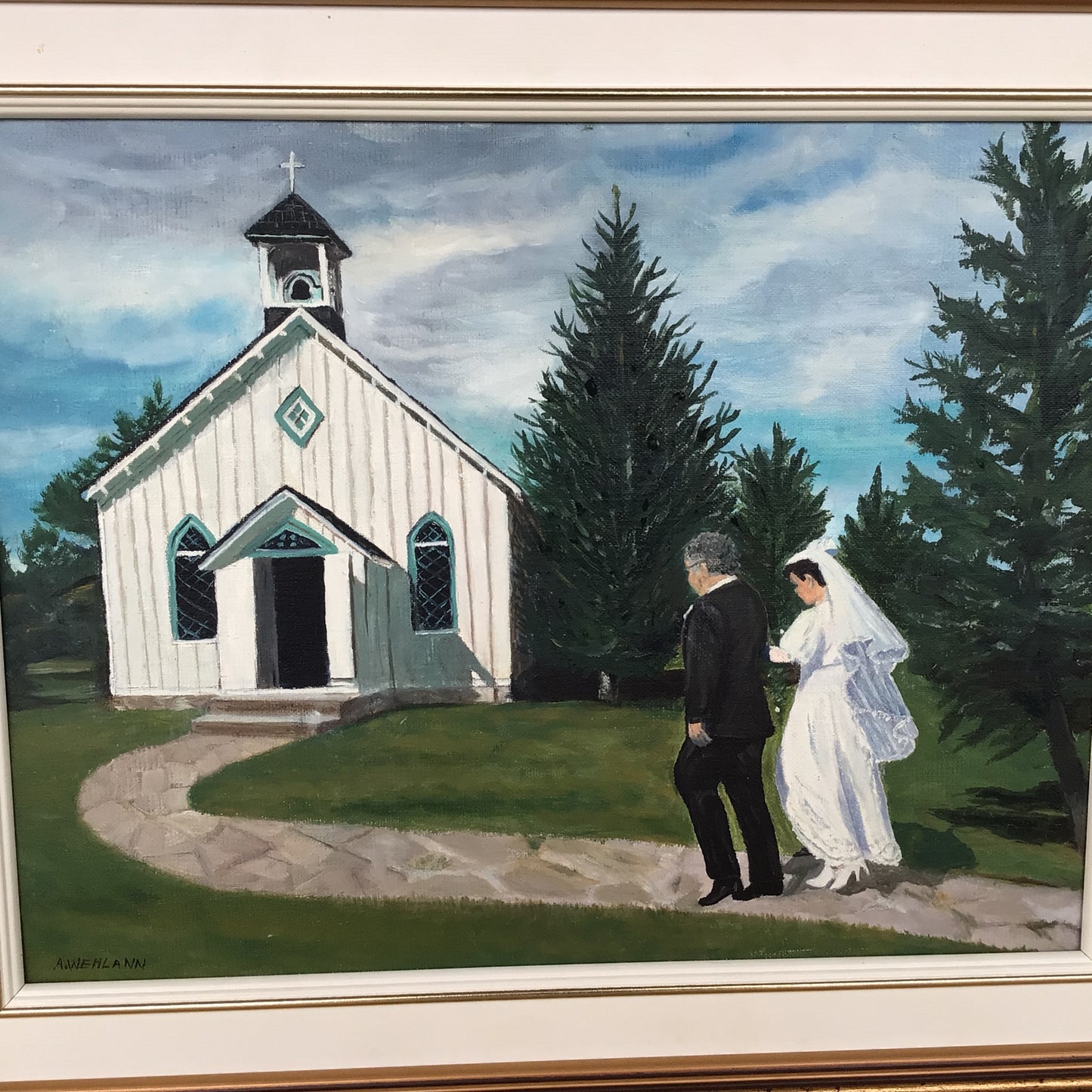 “Going To The Chapel” Framed Painting