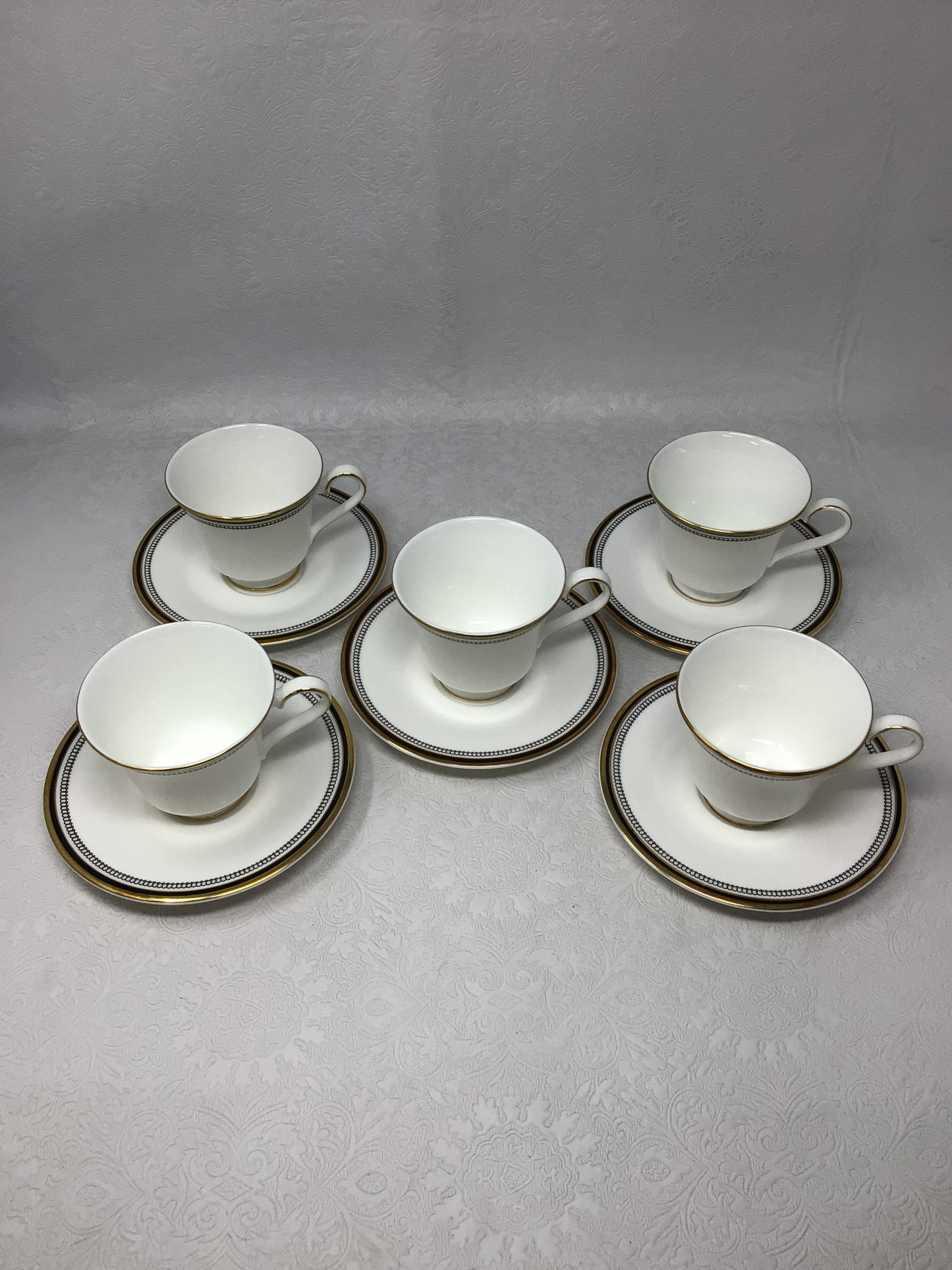 Royal Doulton Pavanne Teacups Set of 5