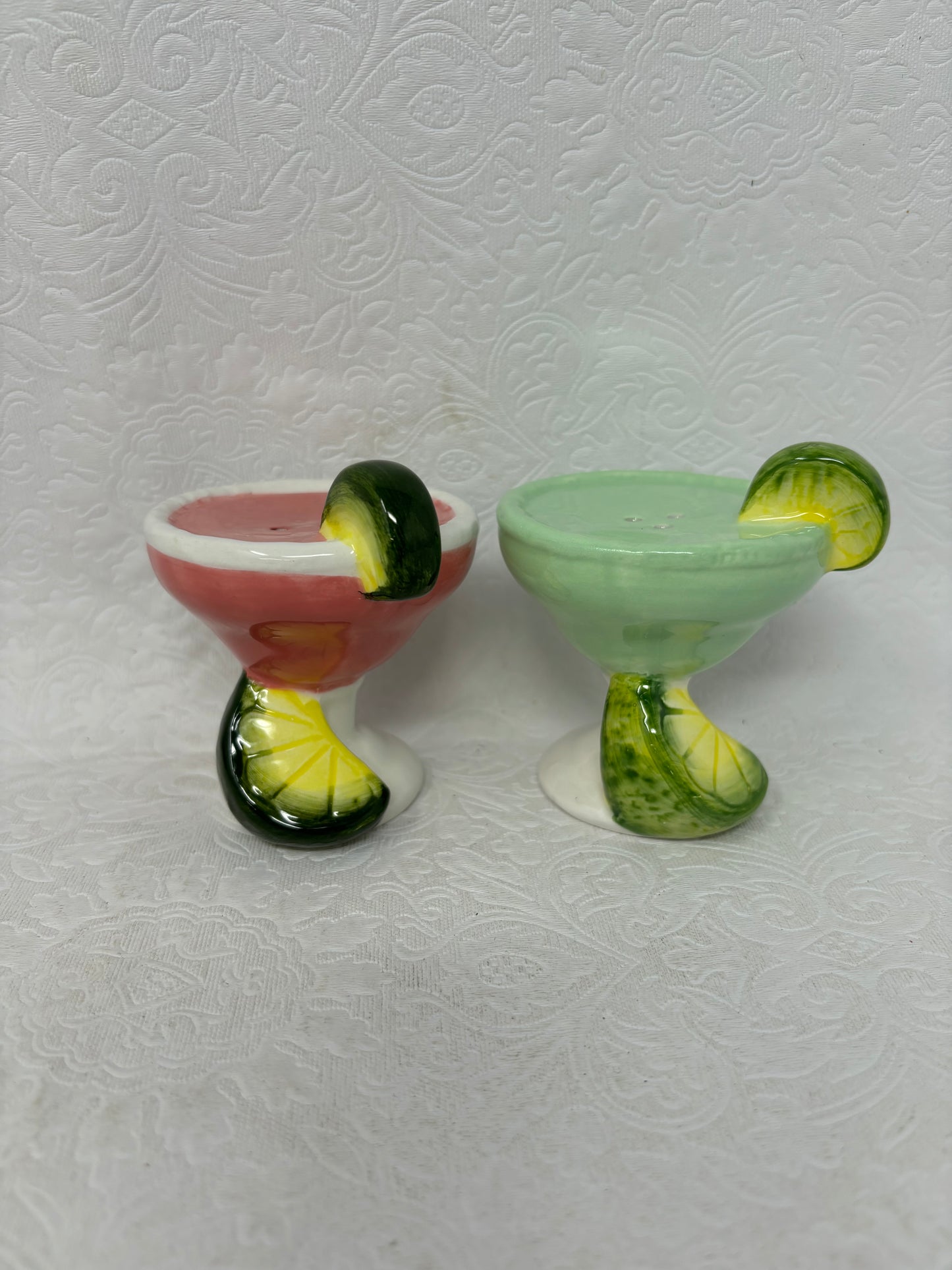 Ceramic Cocktail Salt & Pepper Shaker Set