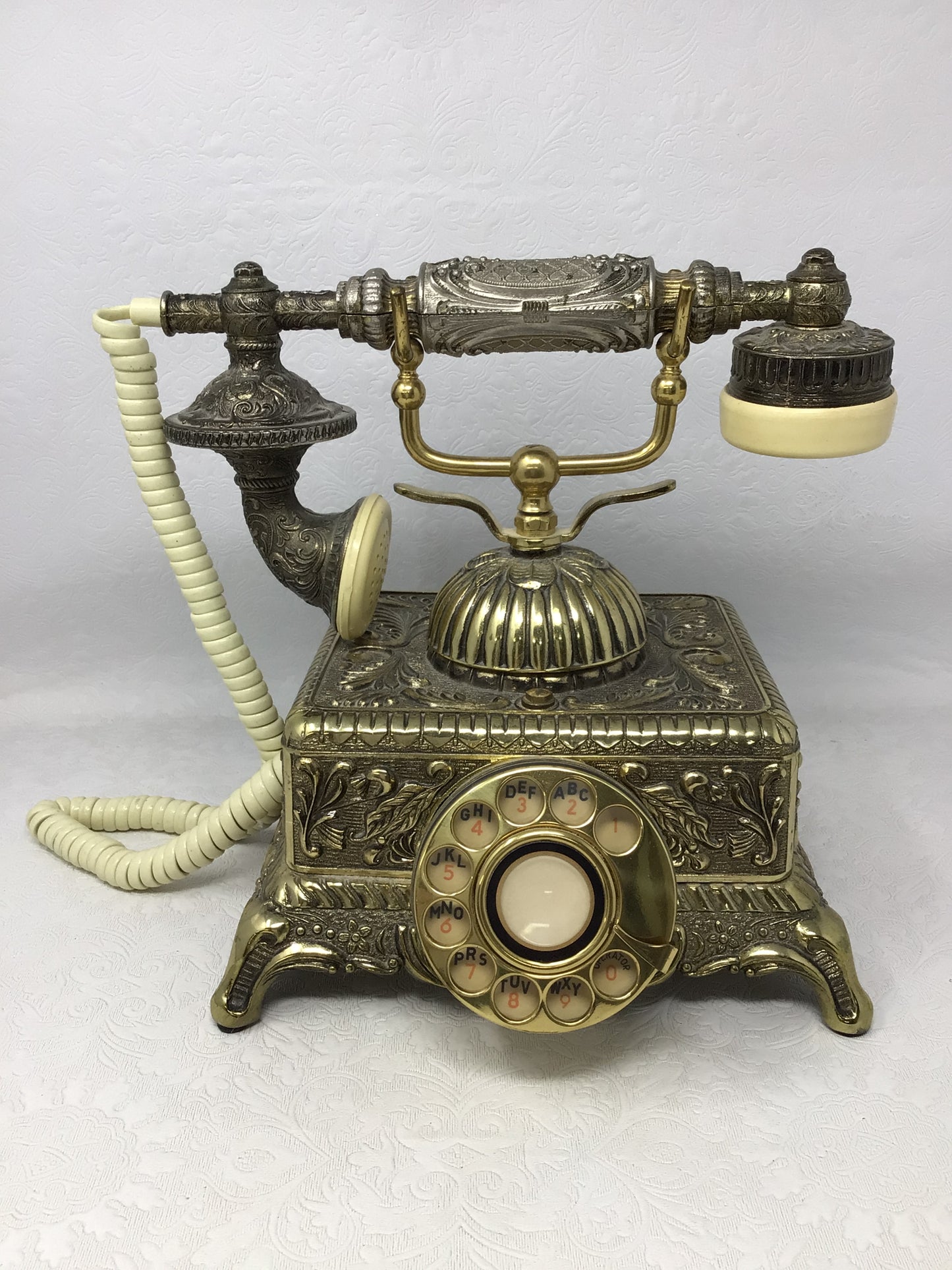 Replica Metal French Victorian Rotary Desk  Phone