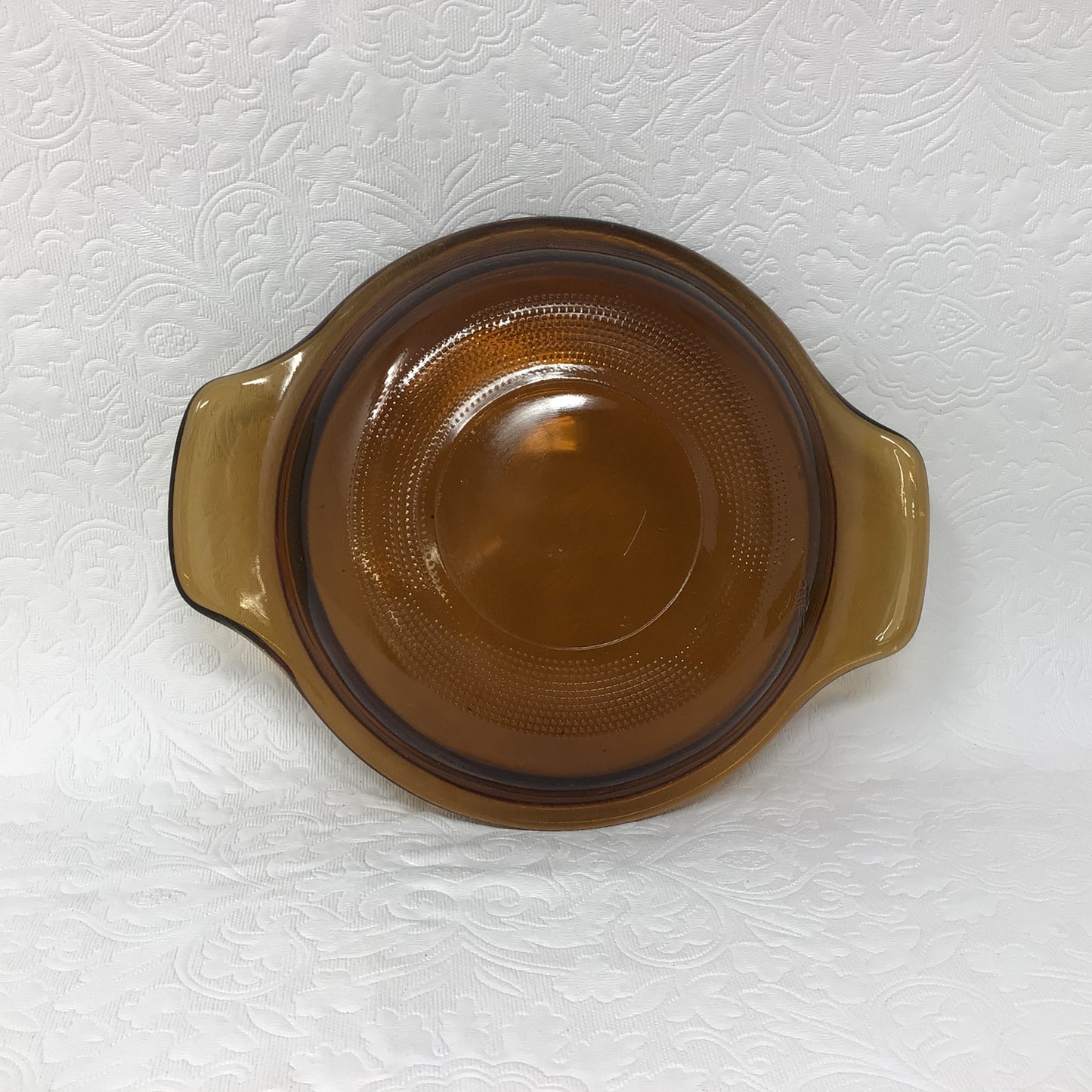 Vintage Anchor Hocking Amber Brown Single Serve Casserole Dish With Lid