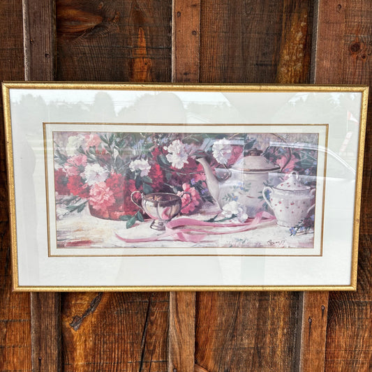 Framed and Matted Print - “Tea Party” by Richard Boyer