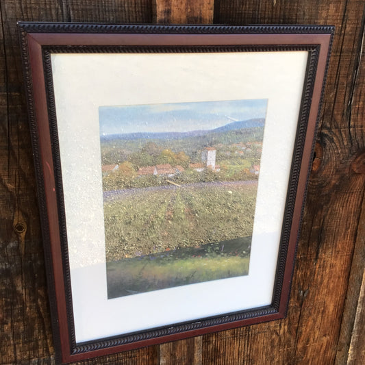 Framed Print of “The Italian Vineyards “.