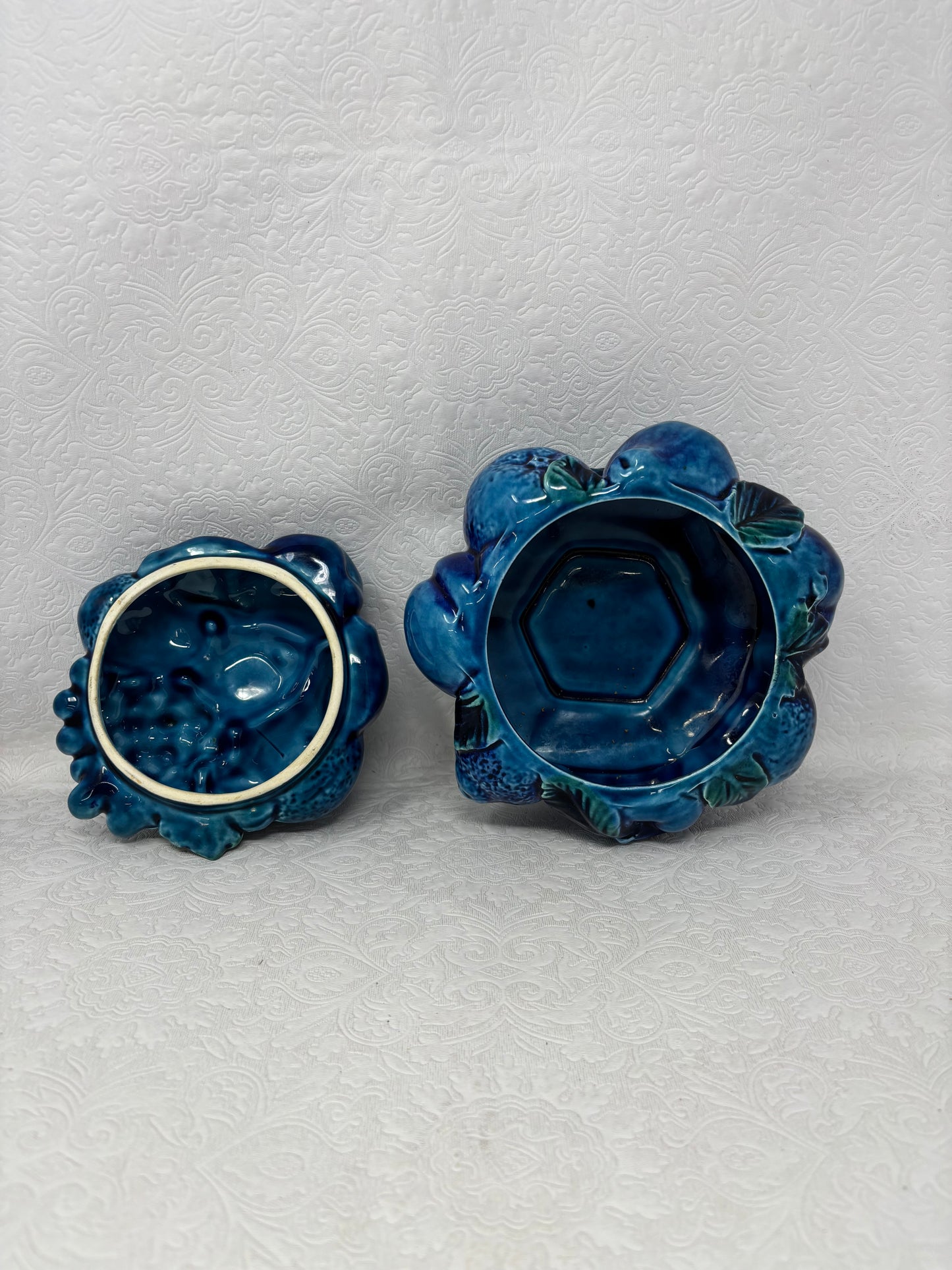 1960’s Inarco Blue Indigo Mood Fruit Cookie Jar
