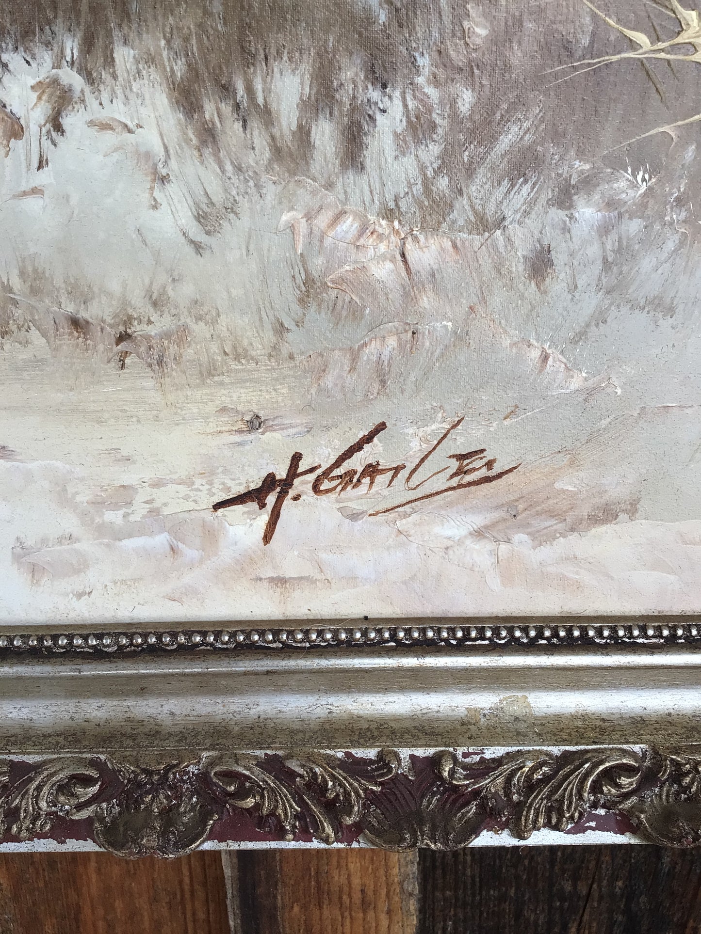 Framed Seascape Painting