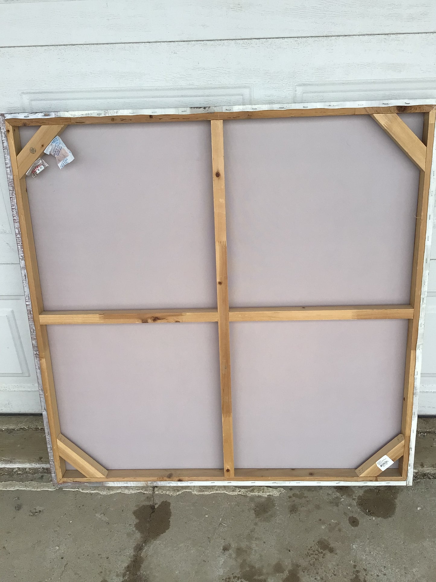 Large Abstract Red Poppy Print On Canvas