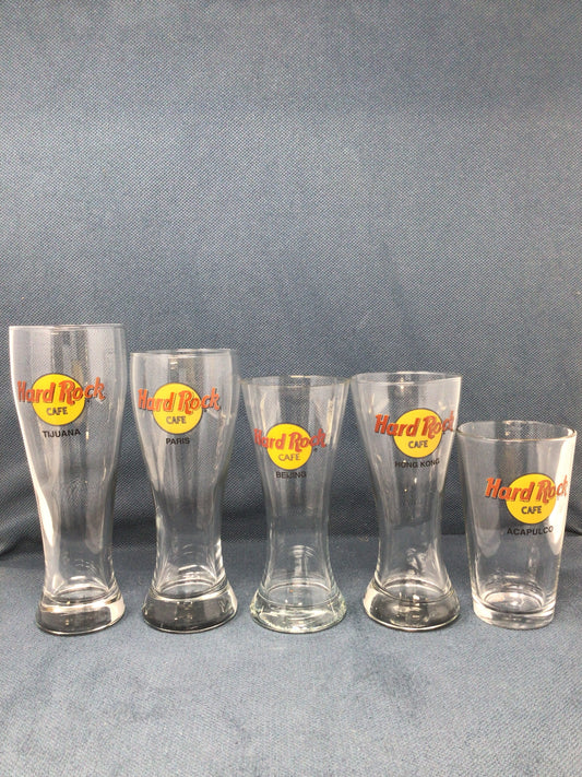 Hard Rock Cafe Glass Collection, Set of 10