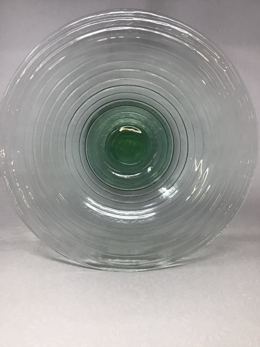 Green Glass Decorative Bowl