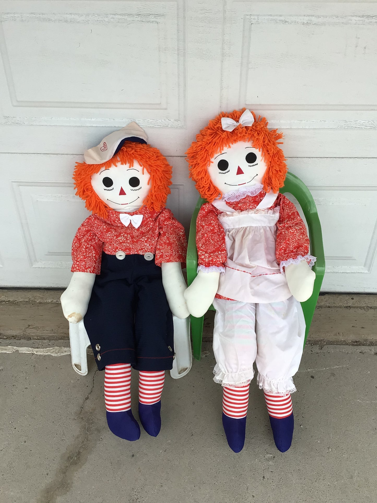 Vintage Raggedy Anne & Andy Dolls