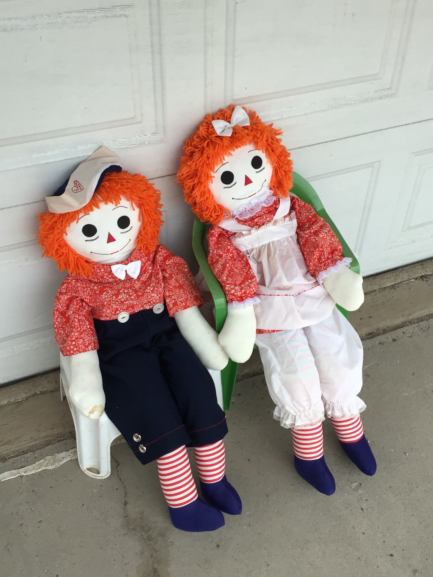 Vintage Raggedy Anne & Andy Dolls