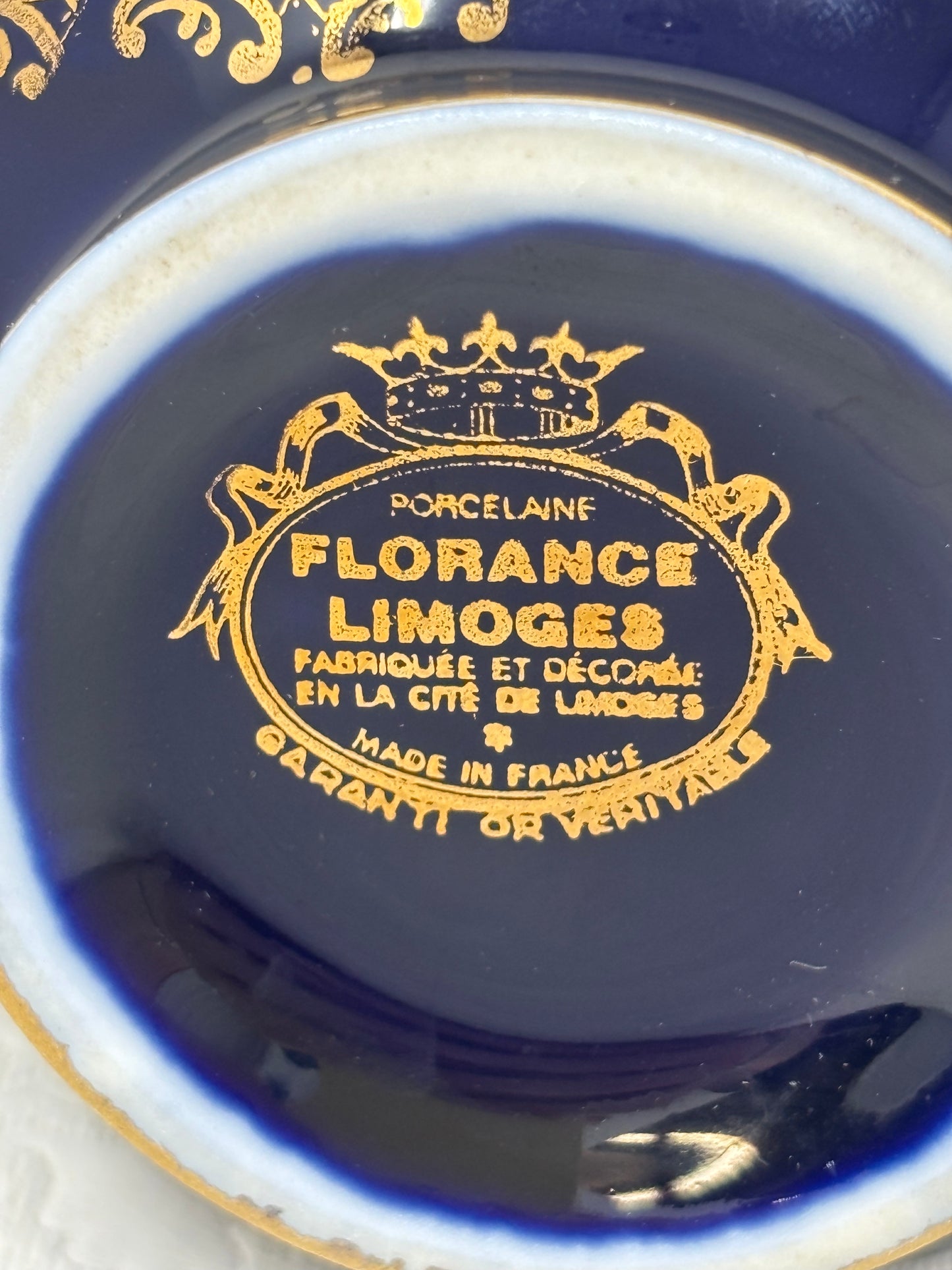 Limoges France Castel Porcelain Vase With “Courting Couple”