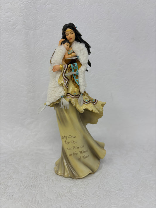 Native American Mother & Child Figurine From HC “A Love Eternal” Collection