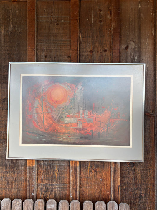 Print Of Oil Painting “Solspil” by Carlo Rosberg