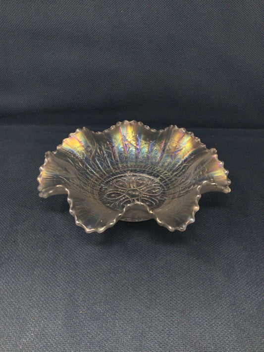Northwood “Hearts and Flowers” Carnival Glass Bowl