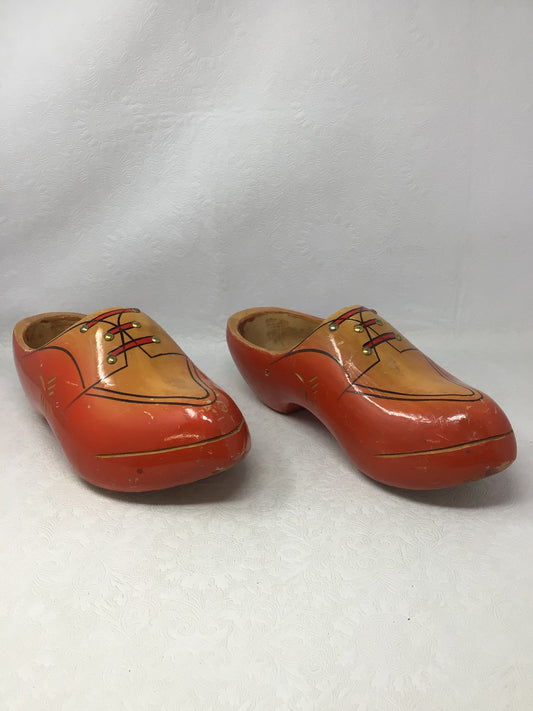 Wooden Dutch Clogs, Set of 2