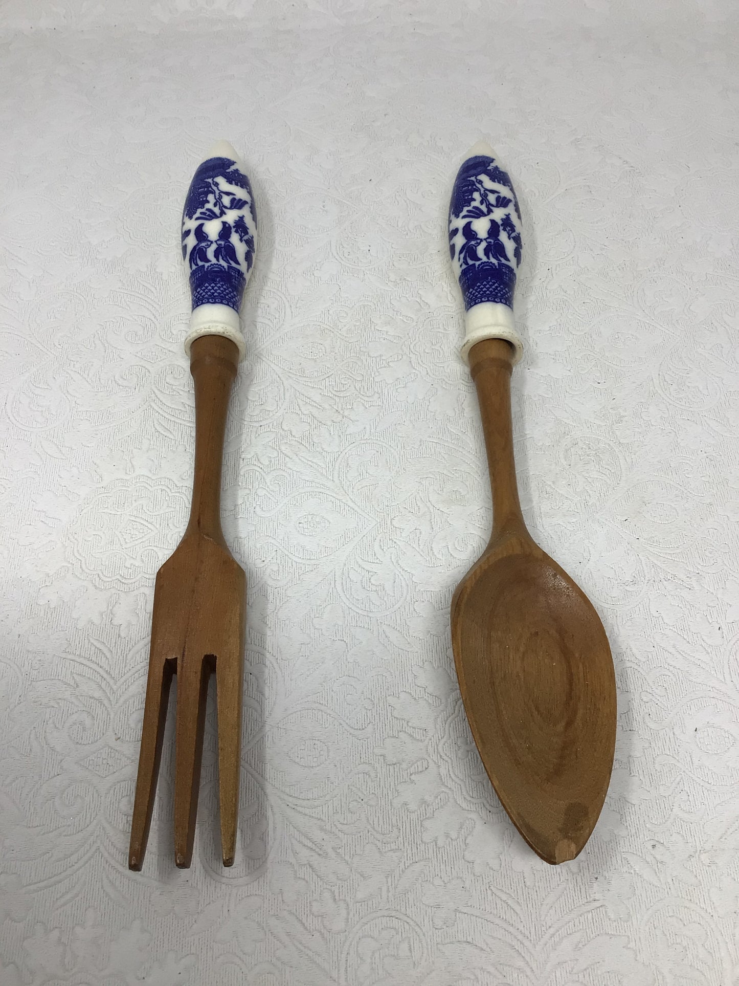 Vintage “Blue Willow” Pattern Serving Set