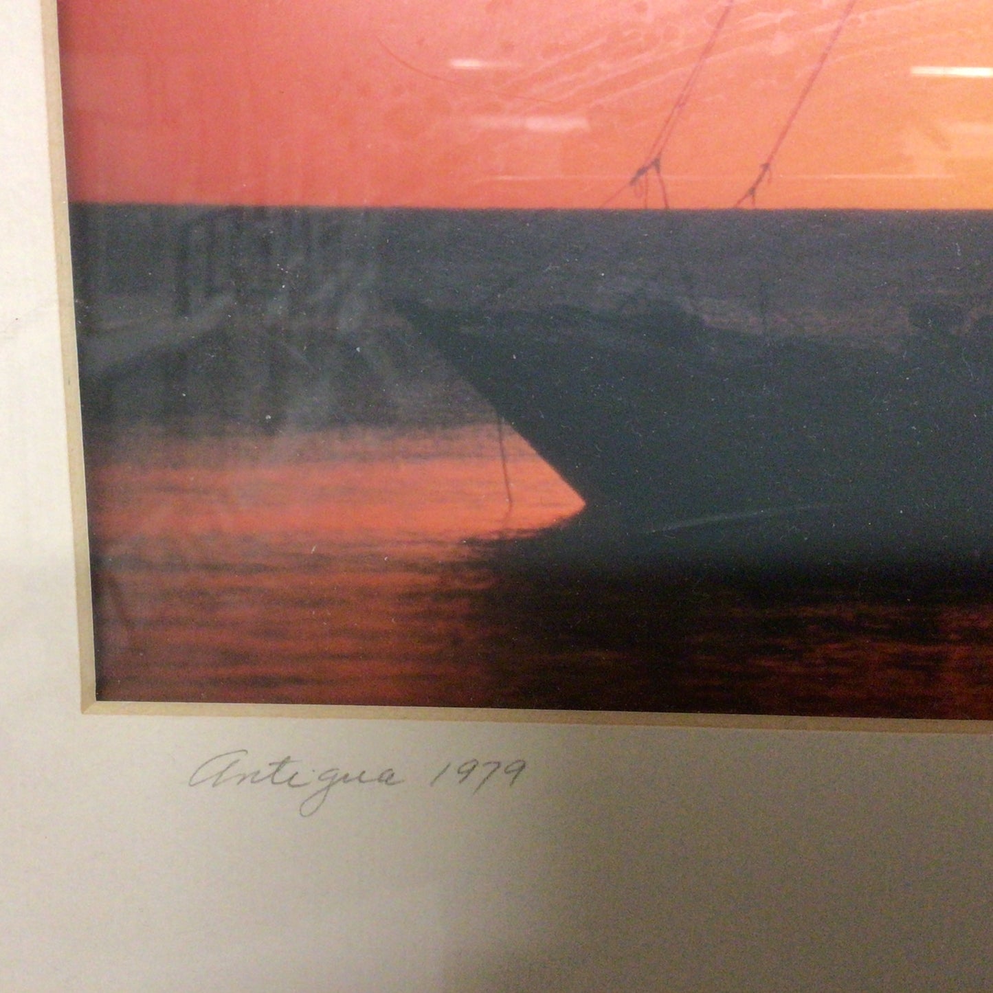 Framed & Signed “Antigua 1979” Print