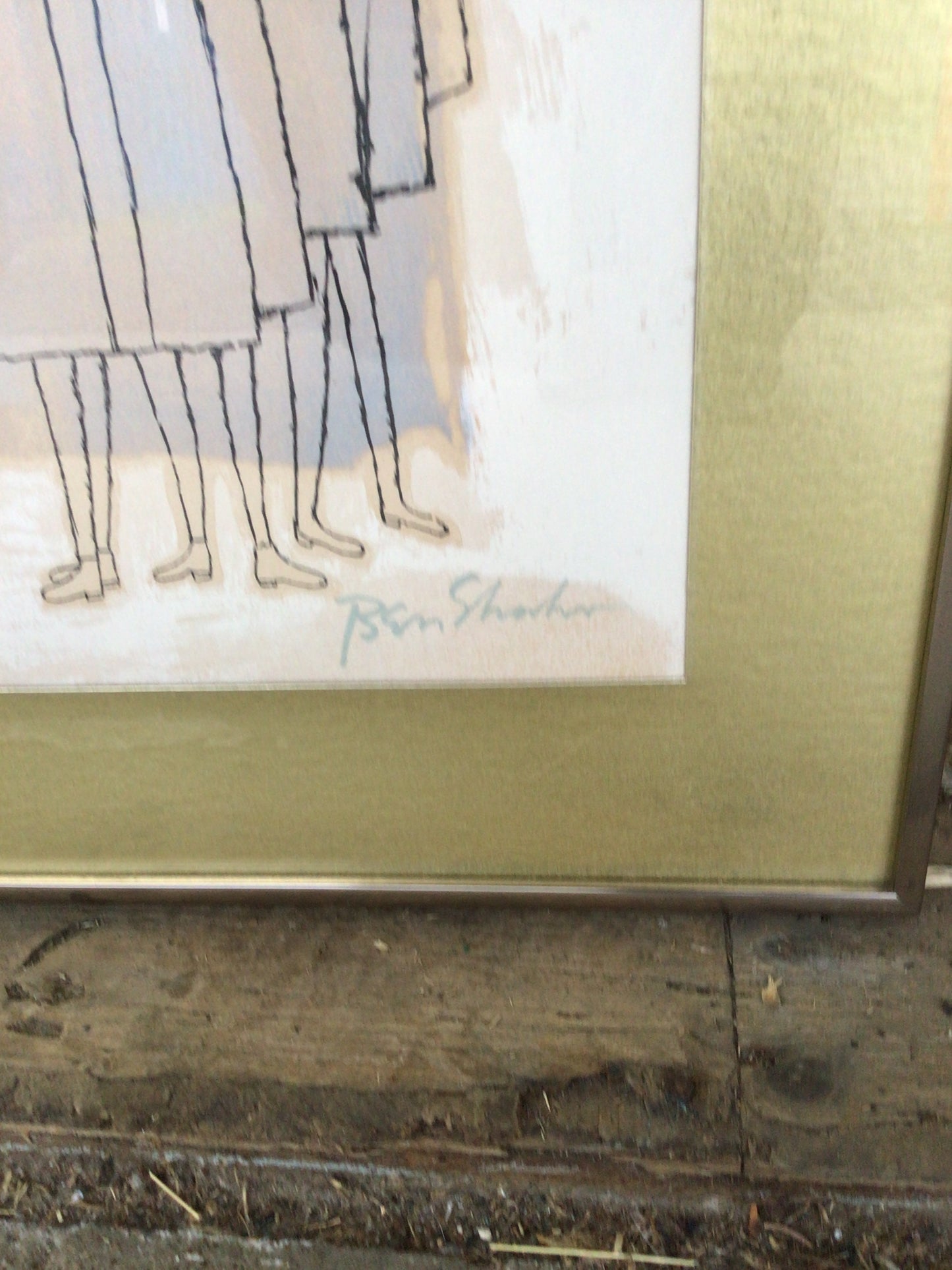 Vintage Lithograph Print "To Days of Childhood" by artist Ben Shahn