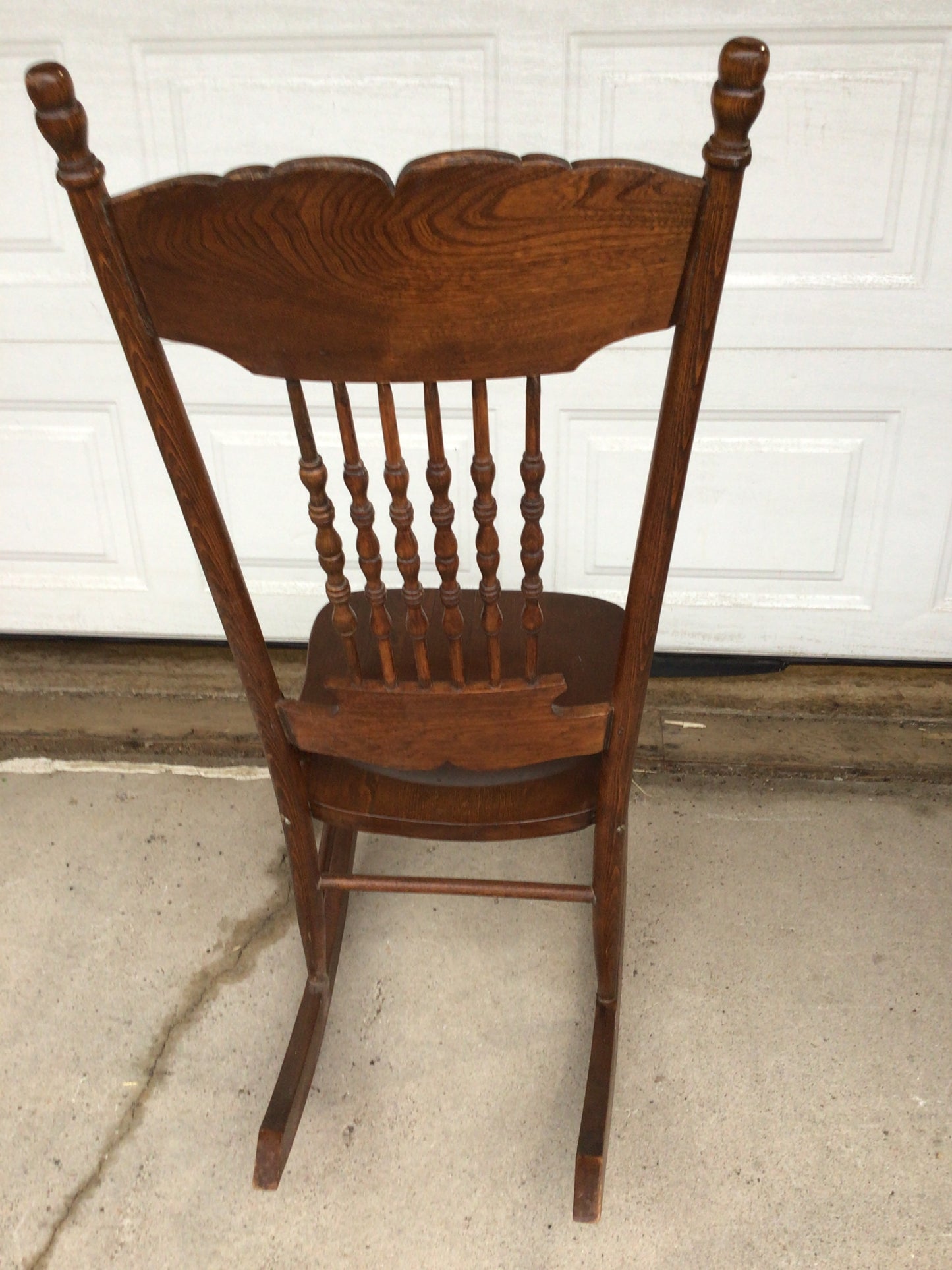 Antique Pressed Back Rocking Chair