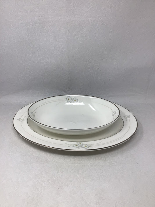 Royal Doulton “Mystique” Serving Bowl and Platter