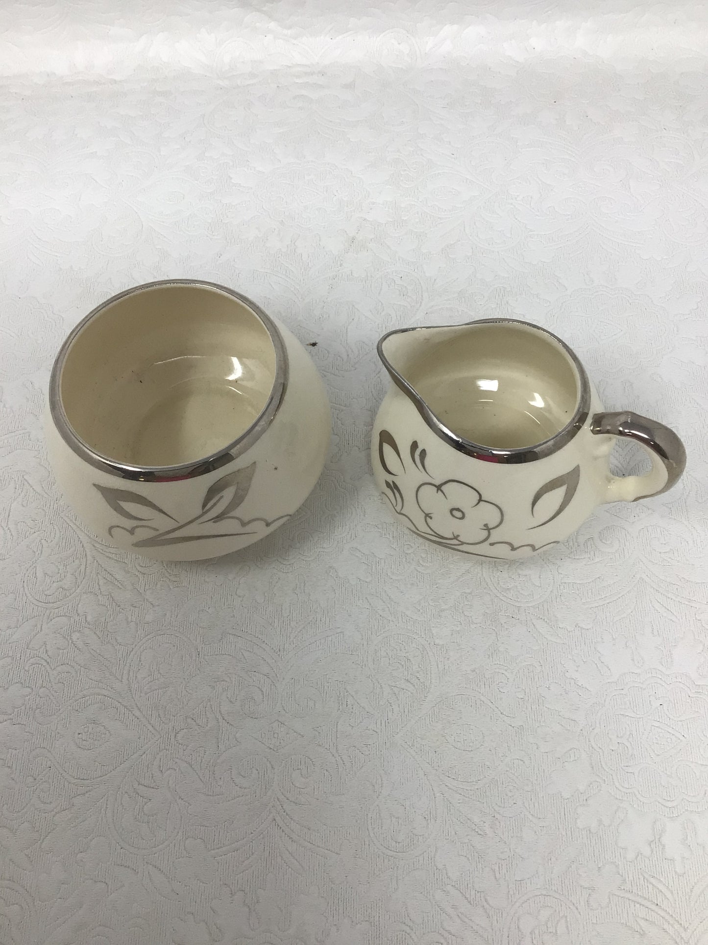 Lancaster Sandland Sugar Bowl and Creamer