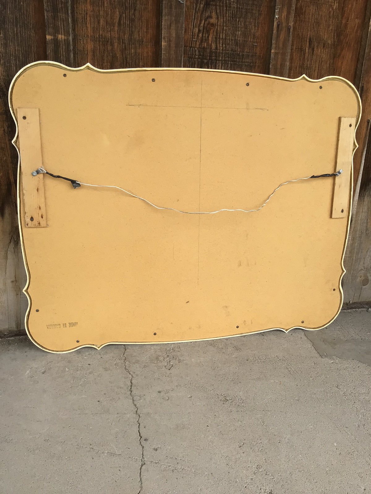 White Solid Wood Mirror