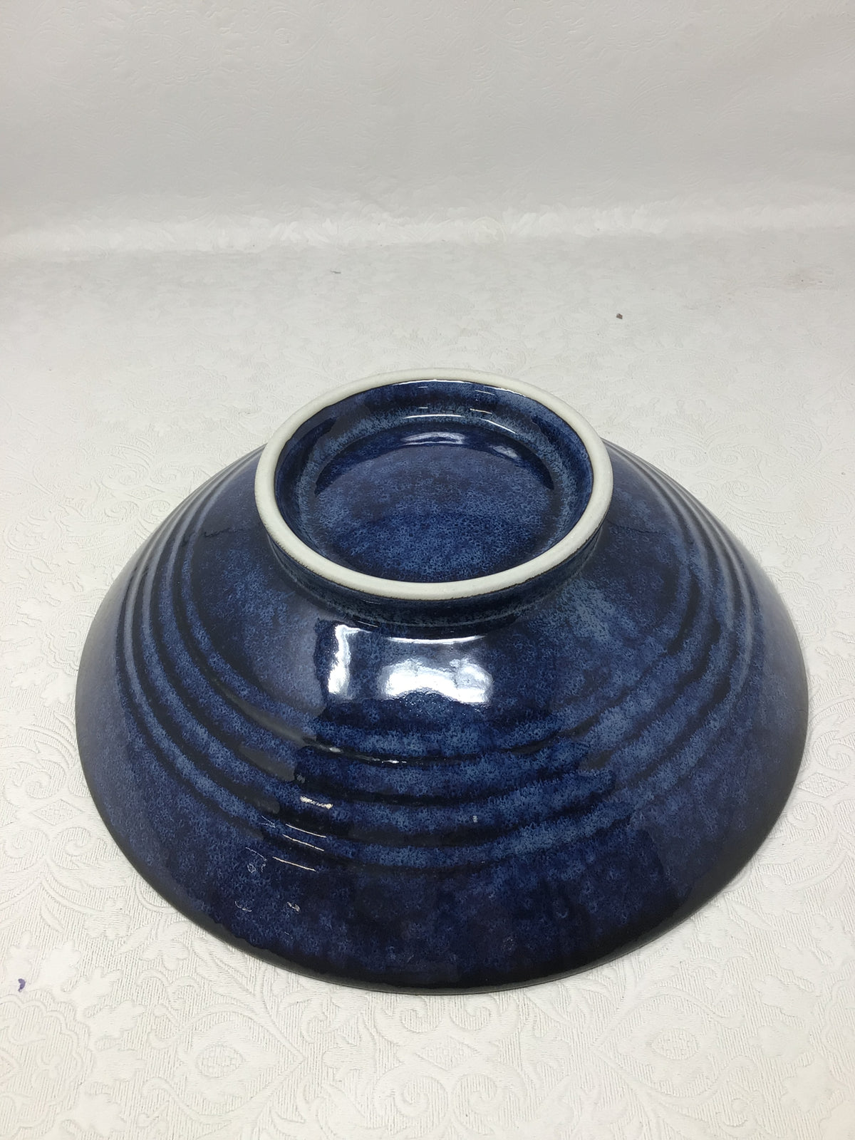Blue Glazed Cherry Blossom Bowl