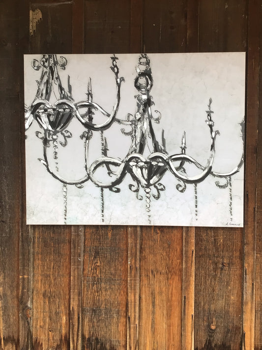 Chandelier on Canvas