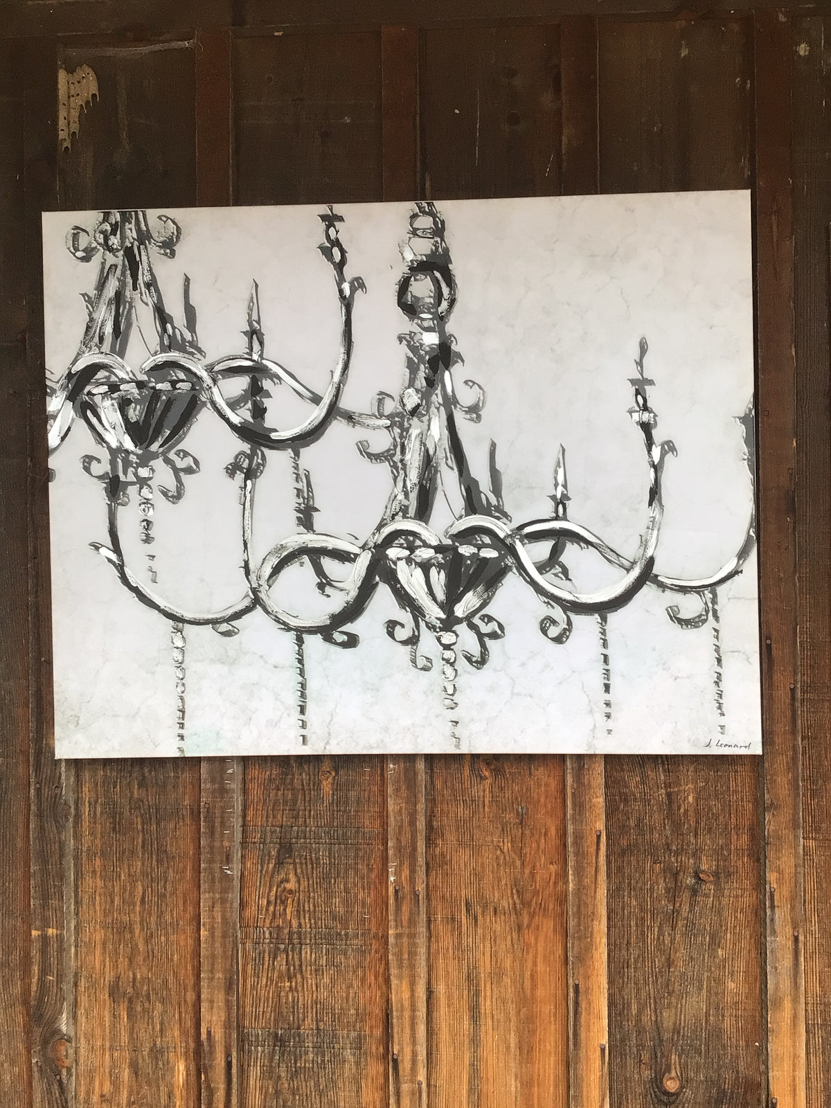 Chandelier on Canvas