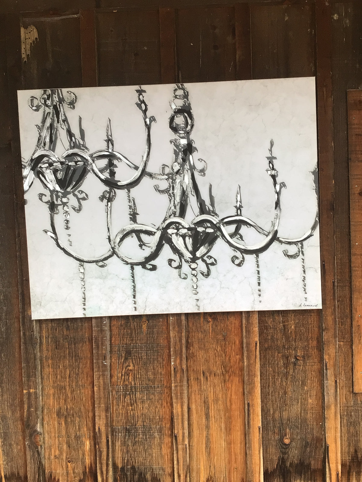 Chandelier on Canvas