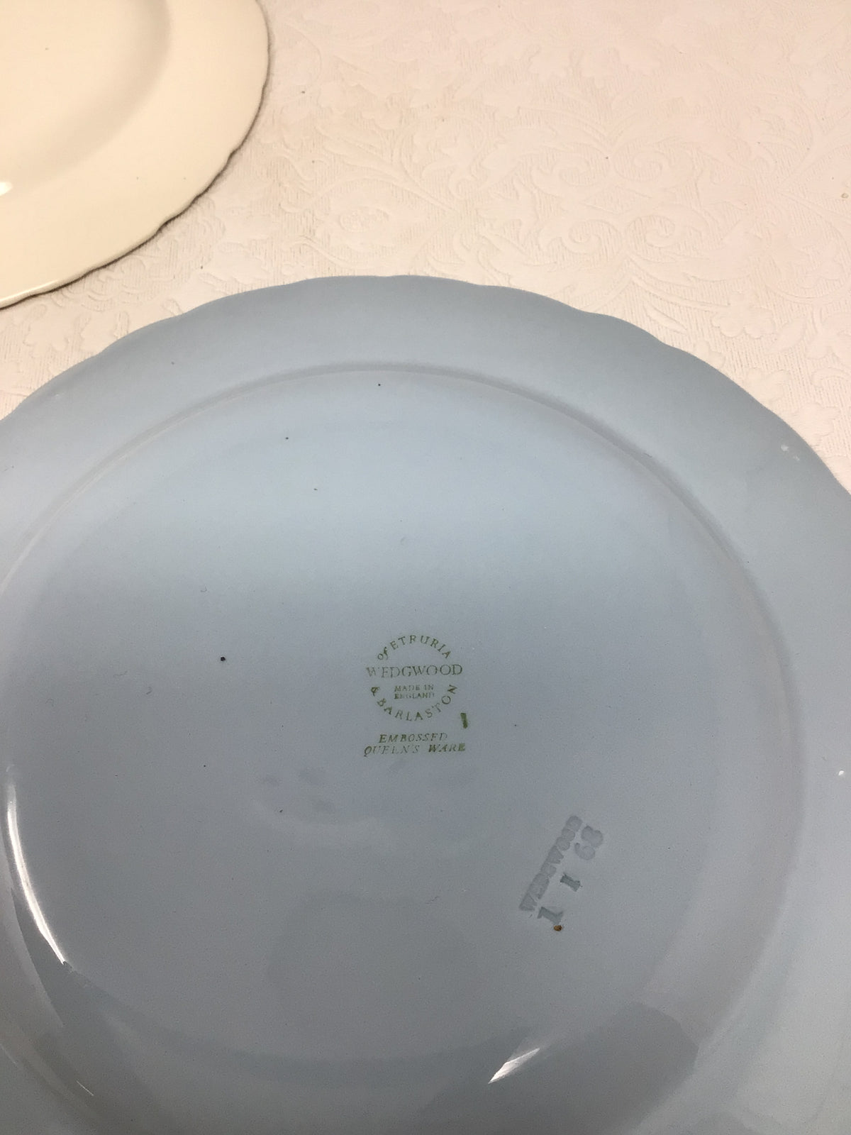Wedgwood Embossed Queen’s Ware Plates, Set of 3