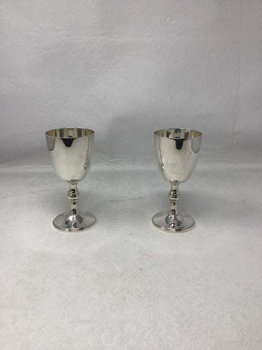 Set of 2 Vintage Silver Plated Goblet/Chalice