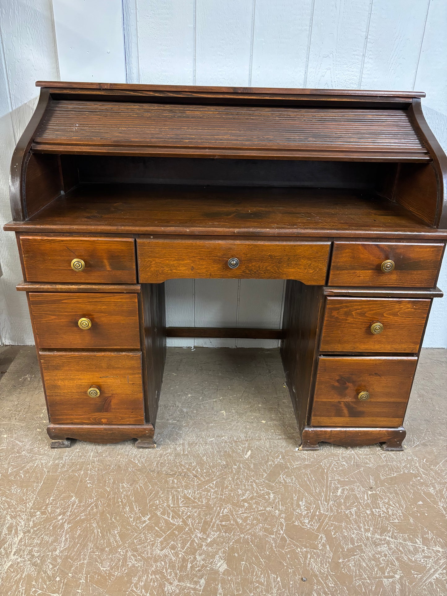 Wooden Roll Top Desk