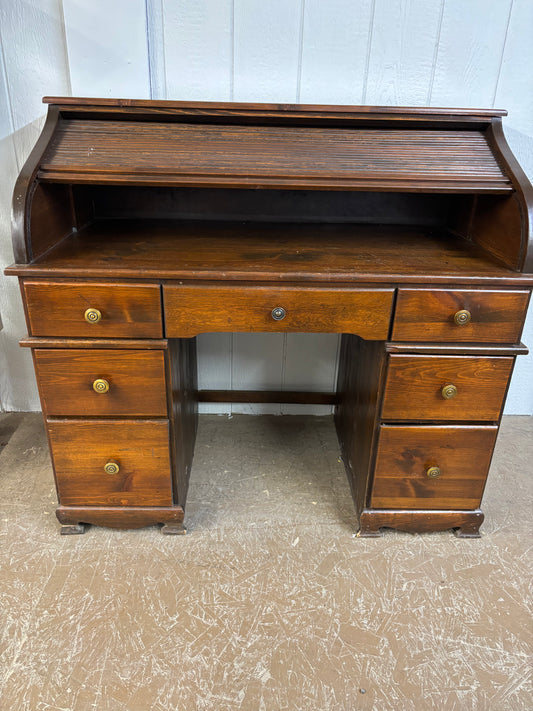 Wooden Roll Top Desk