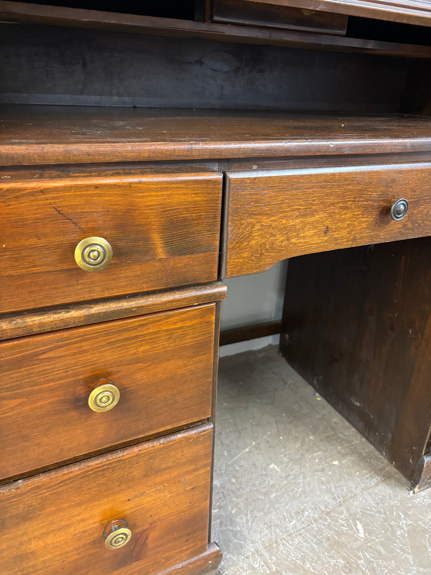 Wooden Roll Top Desk