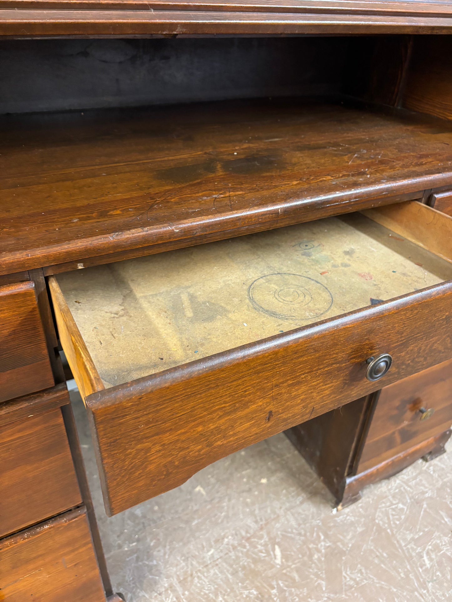 Wooden Roll Top Desk