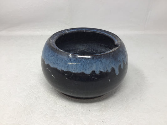A Blue Glazed Ceramic Bowl