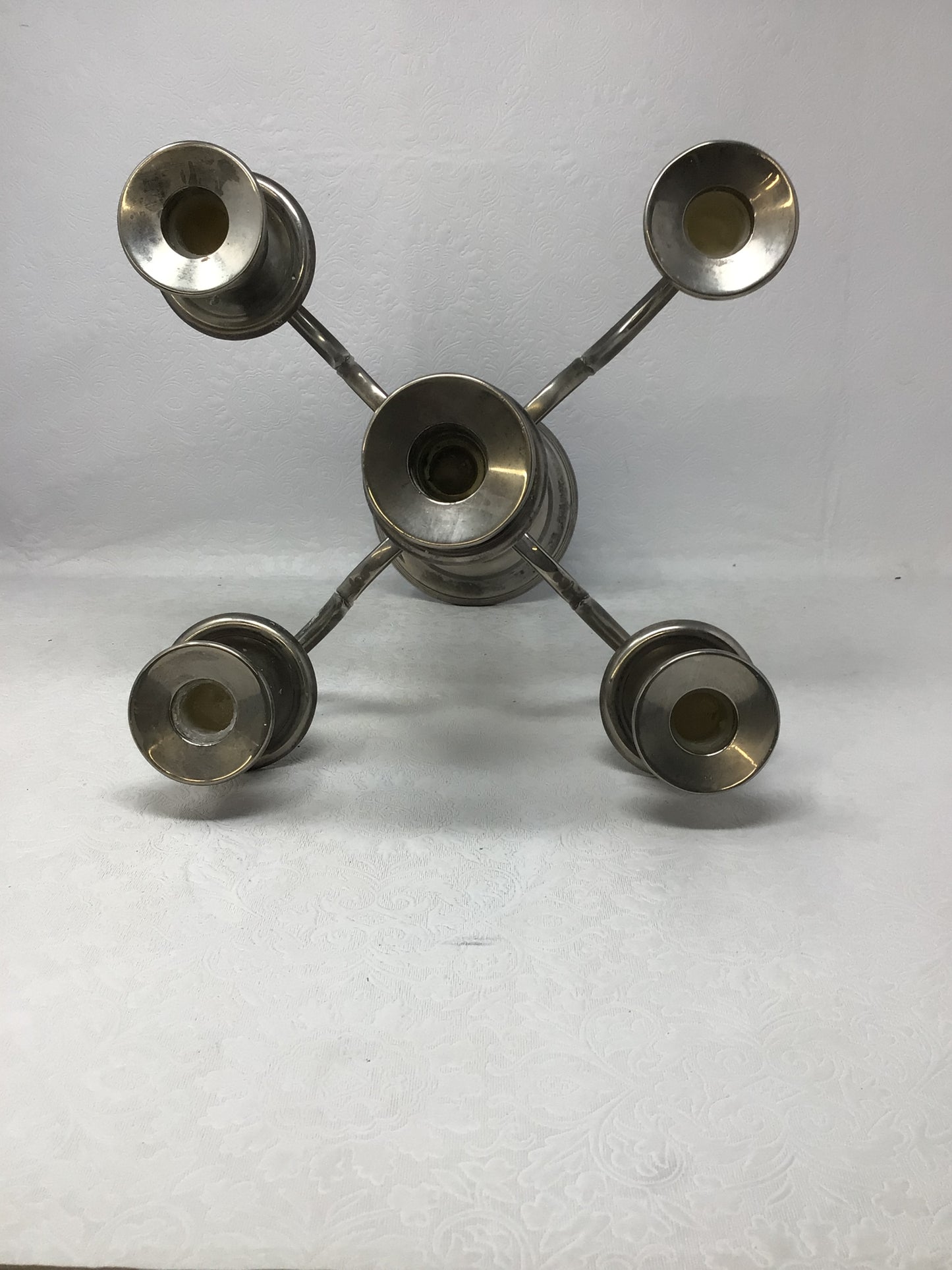 5 Light Silver Candelabra