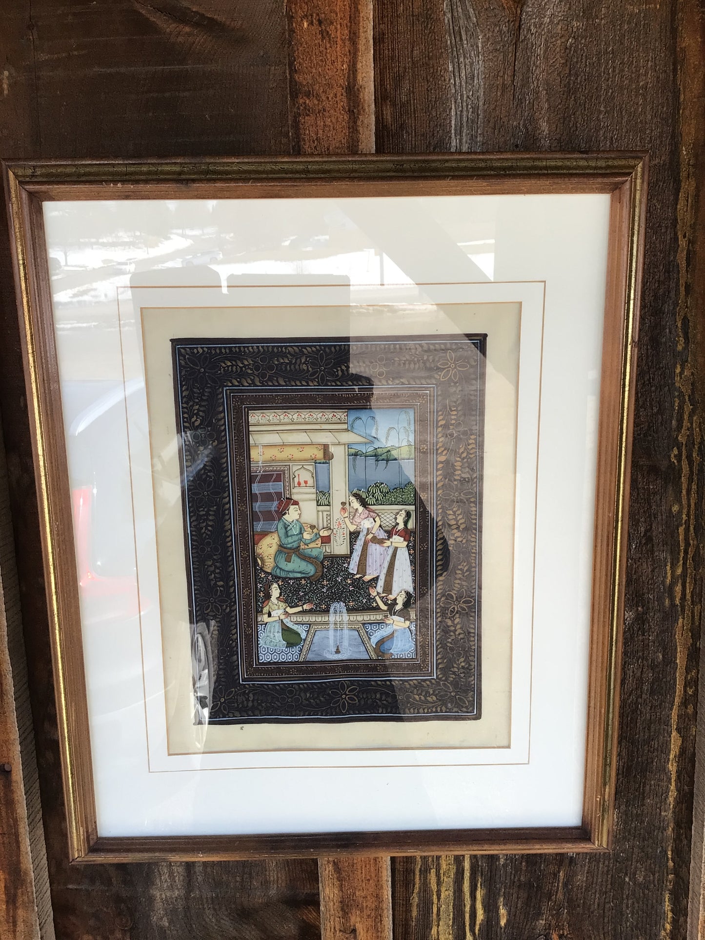 Miniature Courtyard Scene Painting 2