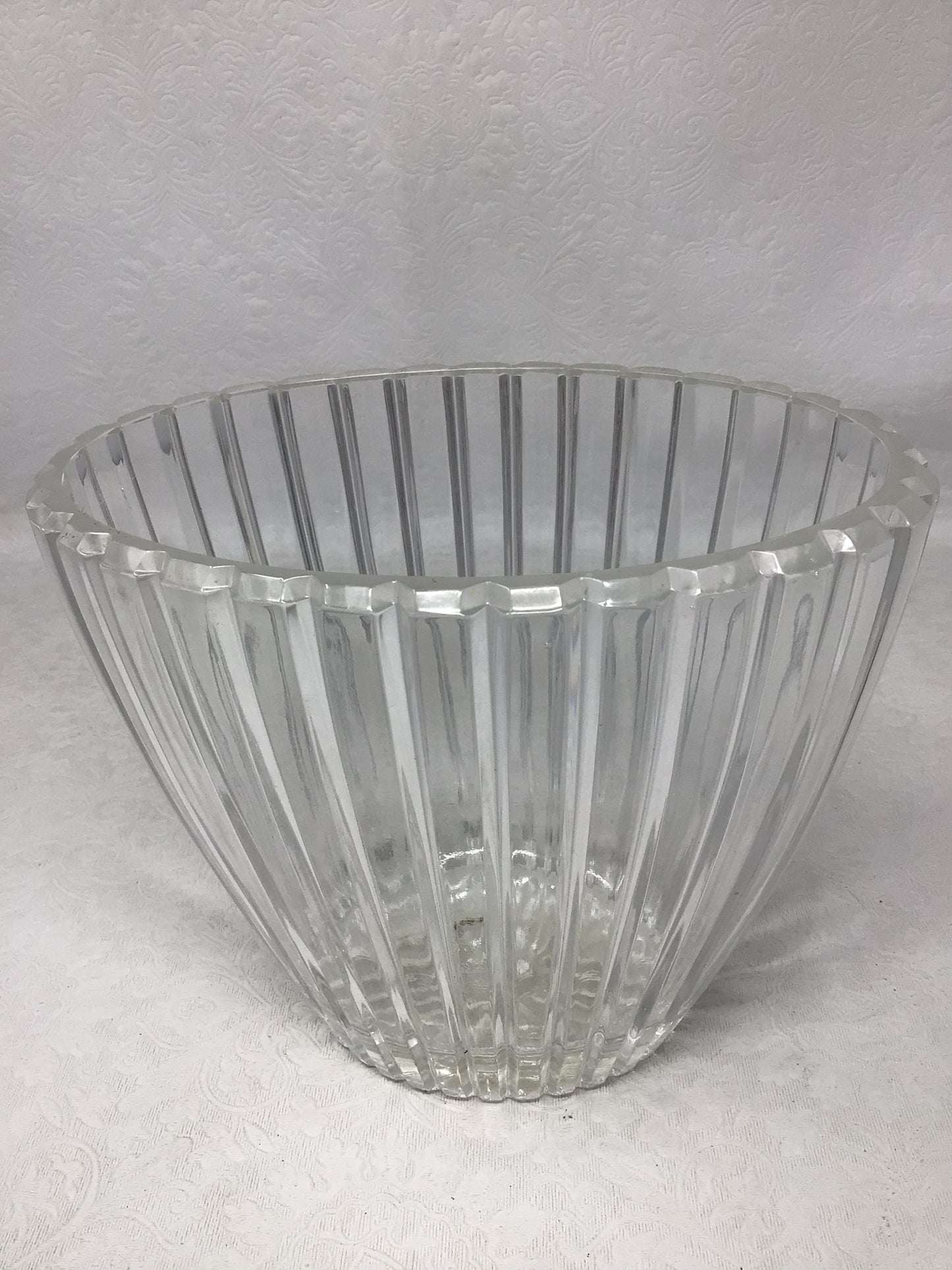 Crystal Fluted Vase
