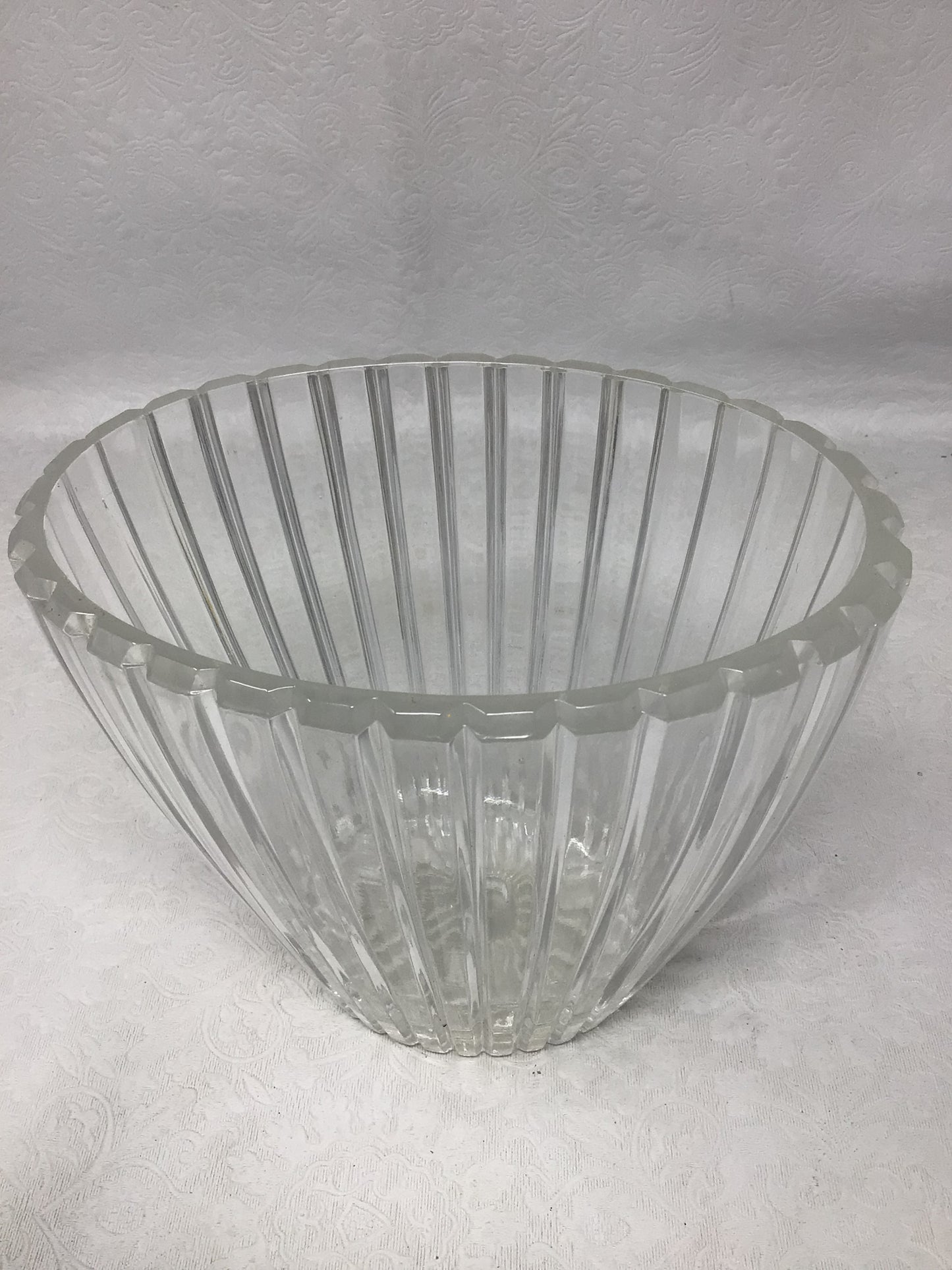 Crystal Fluted Vase