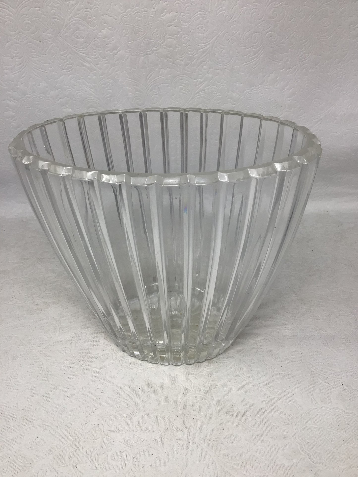 Crystal Fluted Vase