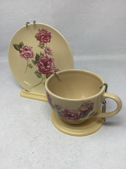 Teleflora Vintage Teacup and Saucer Set