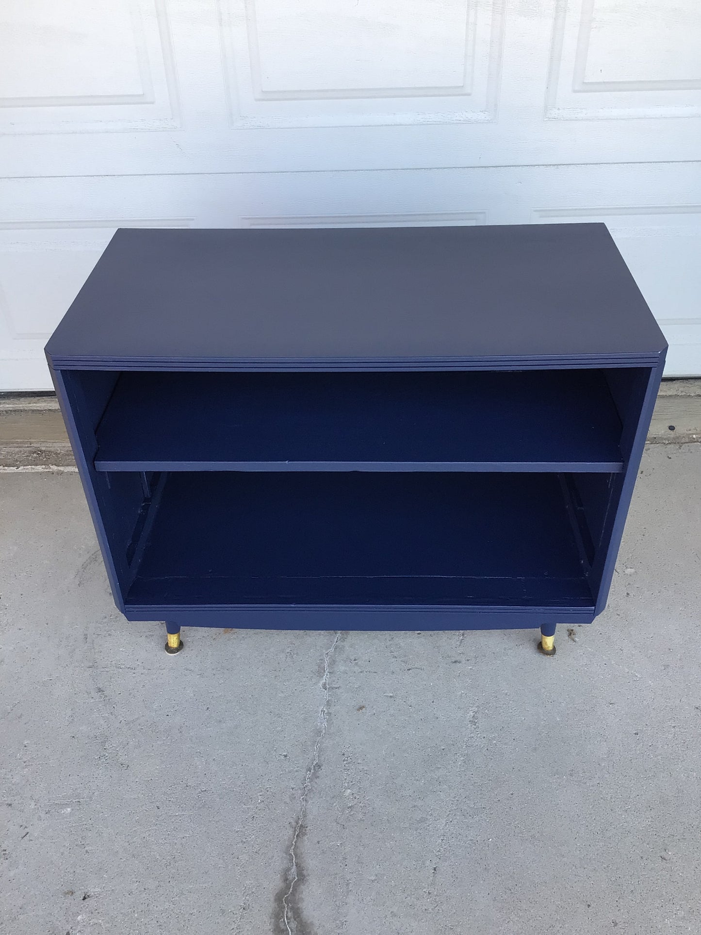Navy Media Cabinet