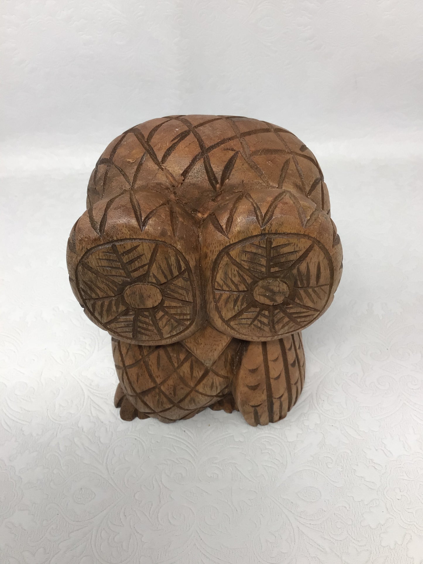 Vintage Wood Owl