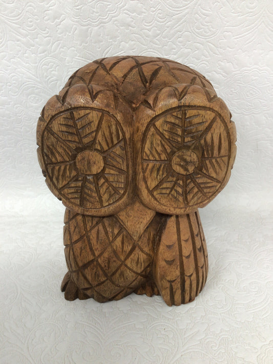 Vintage Wood Owl