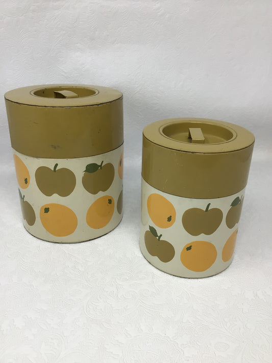 2 Piece Vintage Canister Set