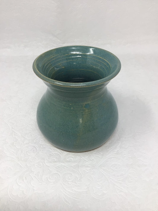 Small Teal Pottery Vase