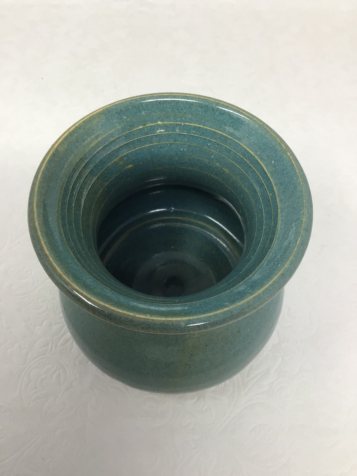 Small Teal Pottery Vase