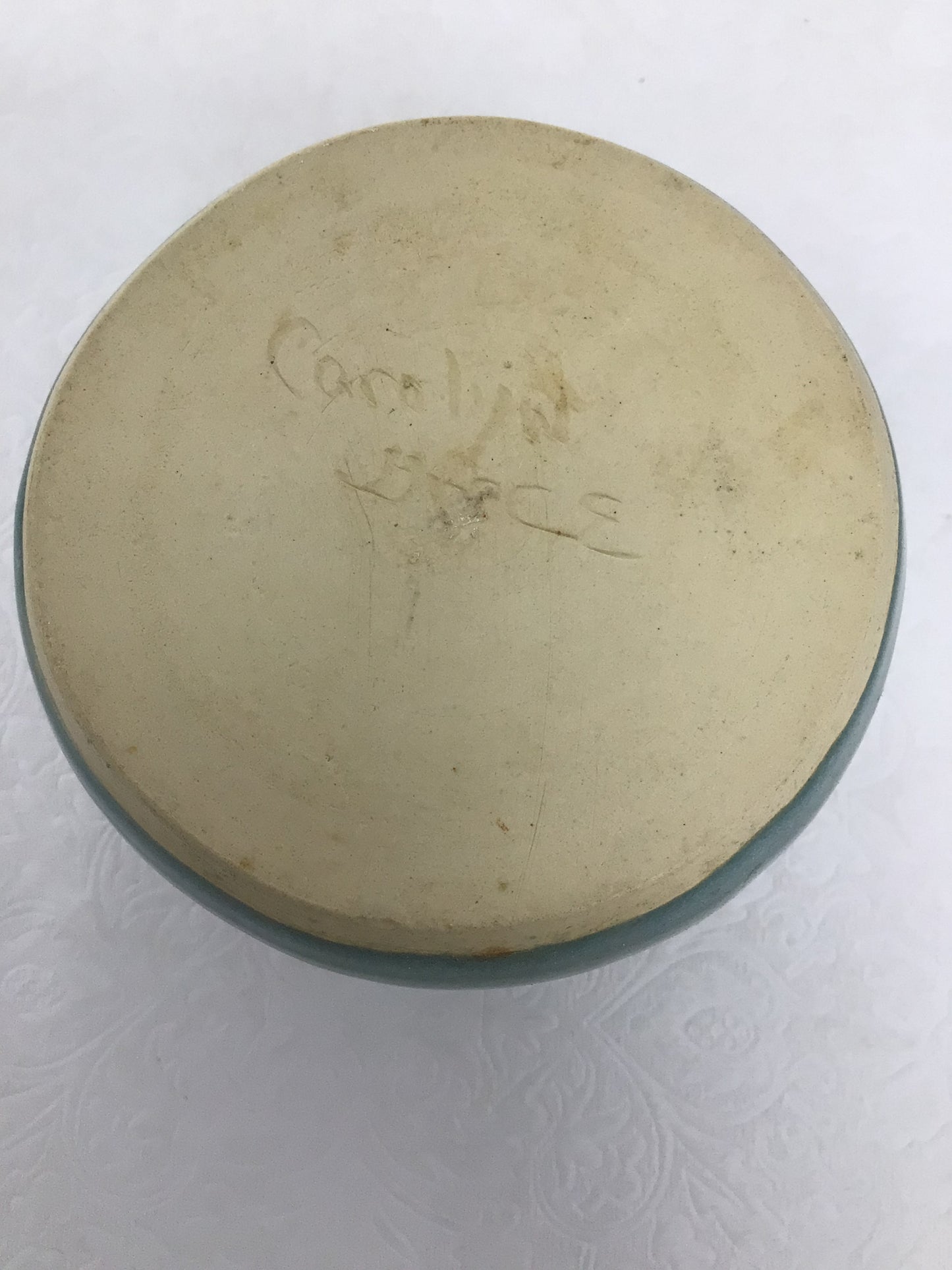 Small Teal Pottery Vase